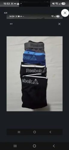 Cuecas Reebok originais. 