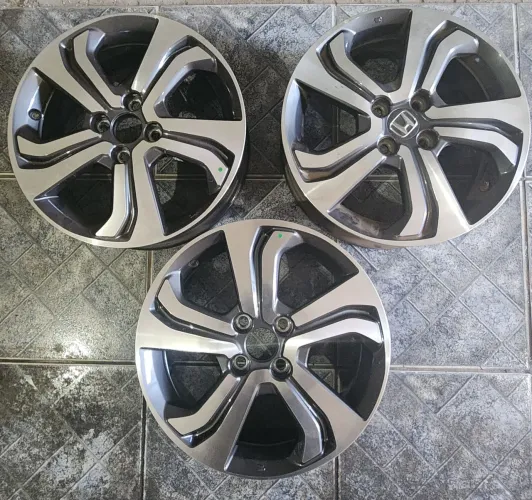 3 Rodas Honda City Ex Aro 16 Original Grafite Diamant