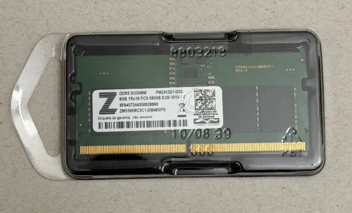 Memória ram notebook ddr5 8gb