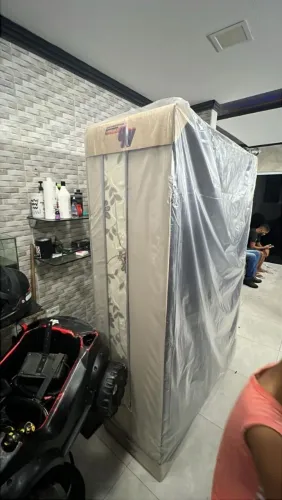 Cama box alta