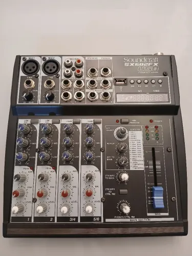 Mesa de Som Soundcraft SX602FX-USB<br>