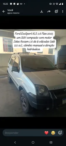 Ford Ecosport XLS 1.6/ 1.6 Flex 8V 5P 2007