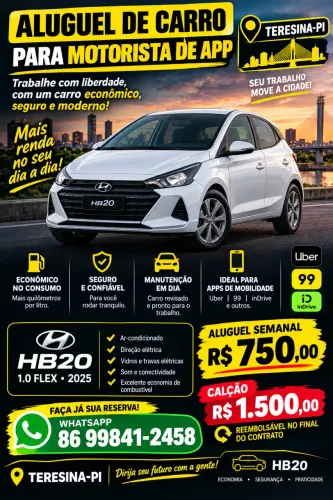 Alugo carro pra motorista de app, Uber etc !!