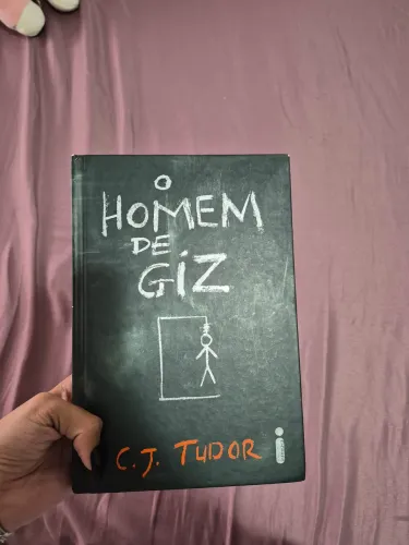 livro homem de giz, capa dura