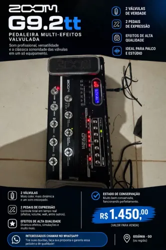 Pedaleira Zoom G9.2tt