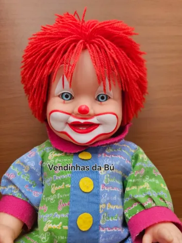 Boneco bebê palhaço Trelele