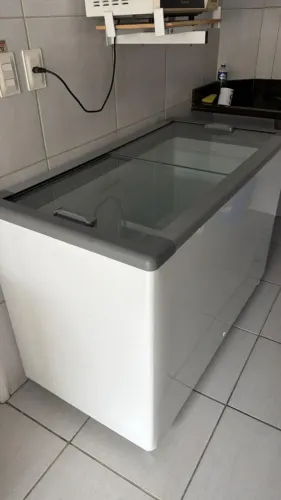 Freezer Horizontal Fricon C/ Tampa de Vidro HCEB-411 V 220V (NUNCA USADO)
