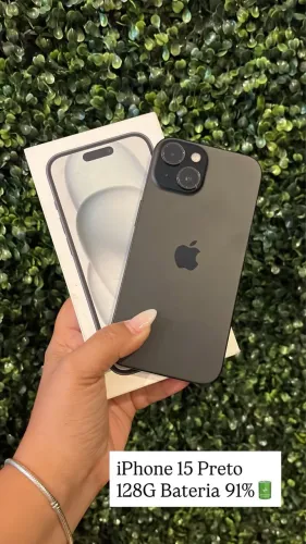 Vendo iPhone 15 preto 