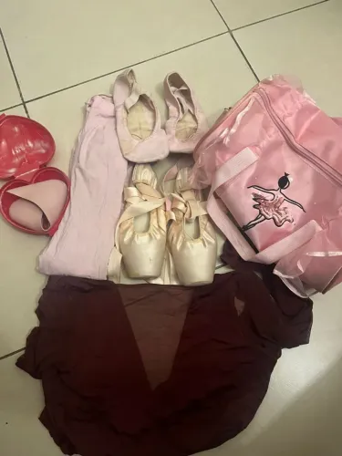 Kit ballet (sapatilha,collant,meia ponta,bolsa e ponteira