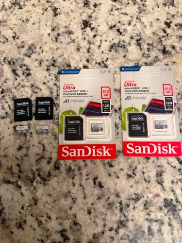 4 Cartões Memória 512GB PACK