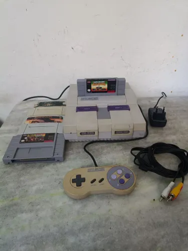 Super Nintendo completo funcionando