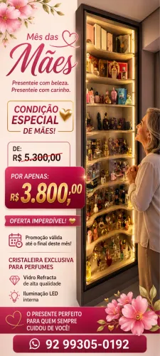 Cristaleira de perfumes 