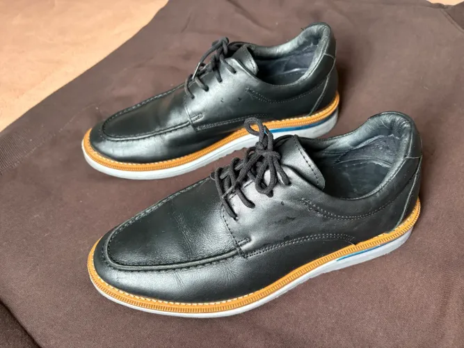 Sapato Masculino Sola Alta Tratorado Loafer Couro Conforto