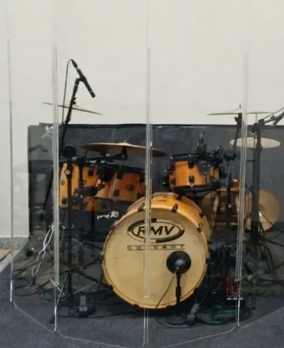 Aquário acrílico para Bateria
