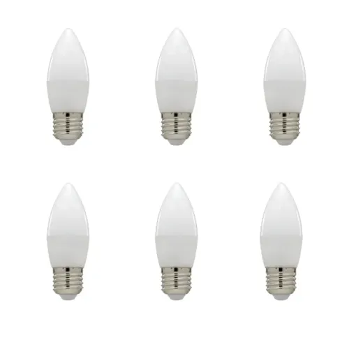 kit 6 Lâmpada Led Filamento 2200k Vela Bivolt Branco Quente Cor da luz Branco-quente 