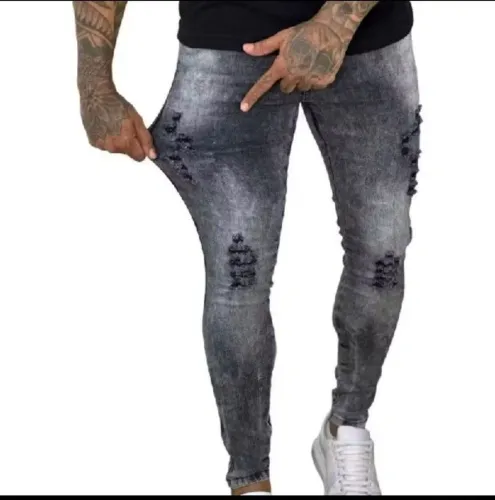 Calça jeans masculina marmorizada n44 2 peças restantes