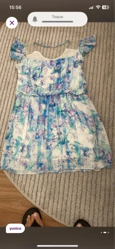 Vestido de seda estampado
