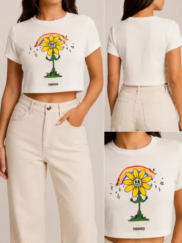 Blusa Cropped FARM Rio Original - Tam. M - Nova