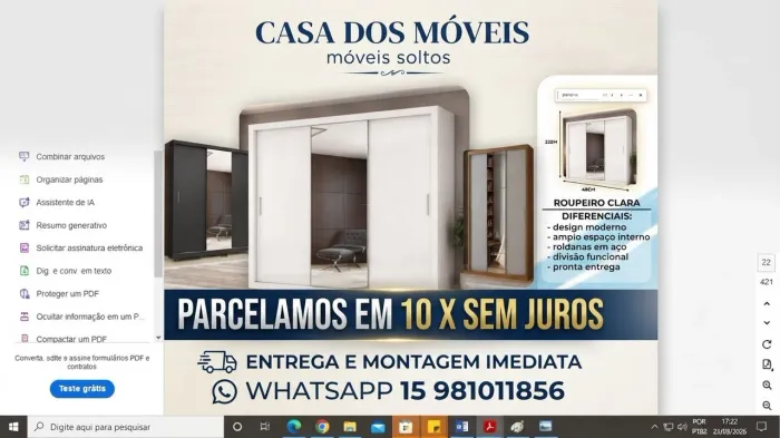 Móveis Soltos cm entrega e montagem grátis