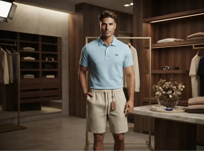 SHORTINHO DE LINHO