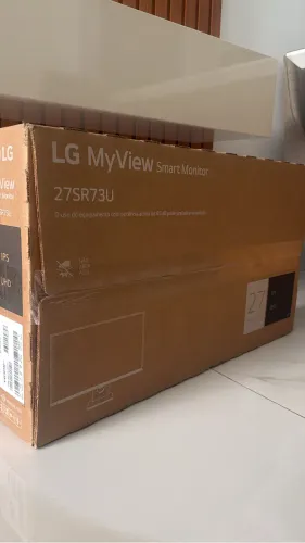 Monitor LG MyView Smart  Tela IPS 27 WebOS ThinQ Home Air Play  Bluetooth 27SR73U-W
