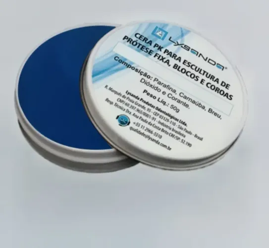 Cera azul lysanda (para prática de anatomia e enceramento dental) 