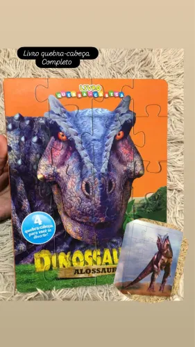 Livro com quebra cabeça -infantil