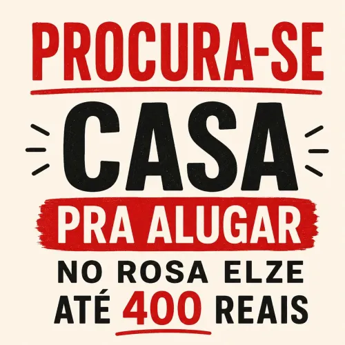 Estou buscando casa para alugar