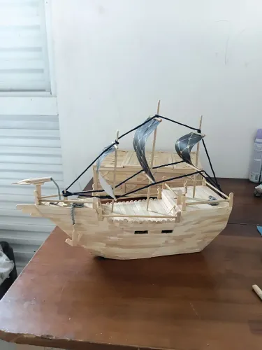 Artesanato de palitos de picolé