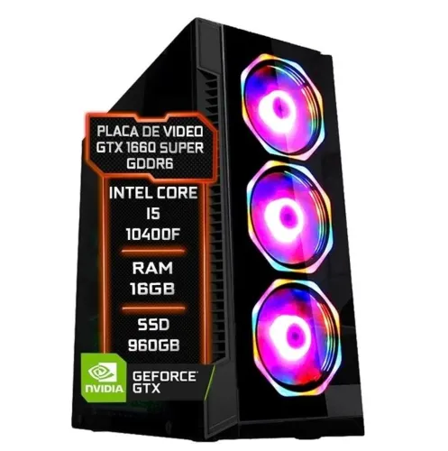 Pc Gamer Intel core i5, 16GB RAM DDR4 GTX1660 super 6gb