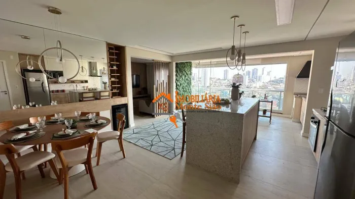 Apartamento Alto Padrão Village Residence | Mobiliado | Andar Alto | Varanda Gourmet | 3 V