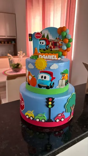 ? Kit decoração Léo, o Caminhão - aniversário infantil ?