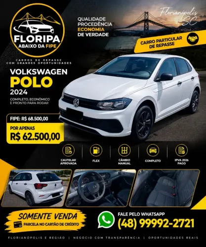 Volkswagen Polo Track 1.0 Flex 12V 5P 2024