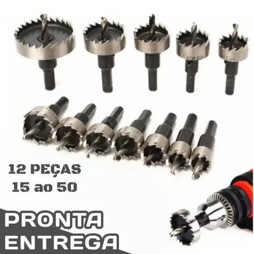 SERRAS COPO BIMETAL (KIT 12 PEÇAS)