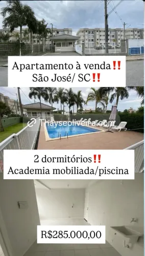 Apartamento à venda em São José - programa minha casa minha Vida