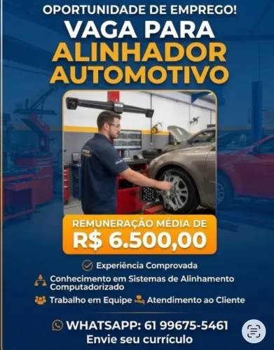 Vaga de trabalho para Alinhador automotivo 