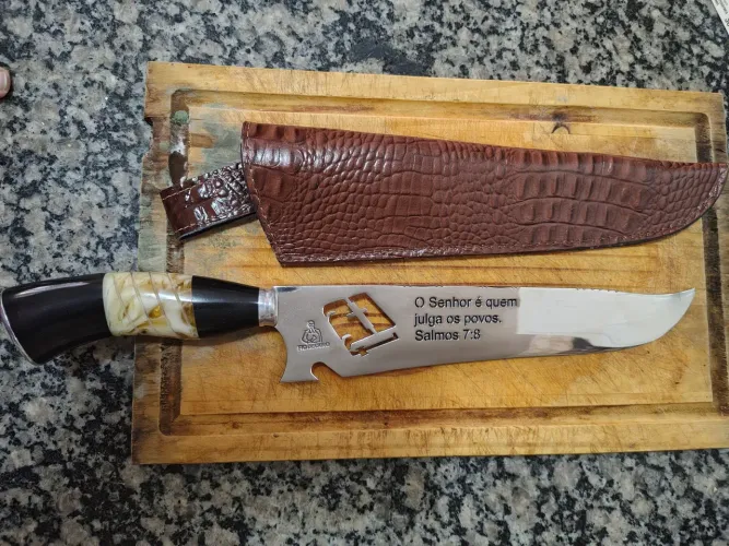 Faça artesanal de churrasco p/ colecionadores 