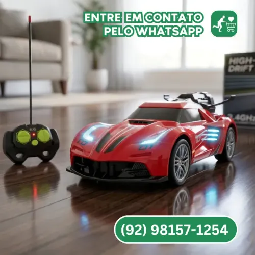 Carrinho Controle Remoto Super Esportivo Luzes E Drift