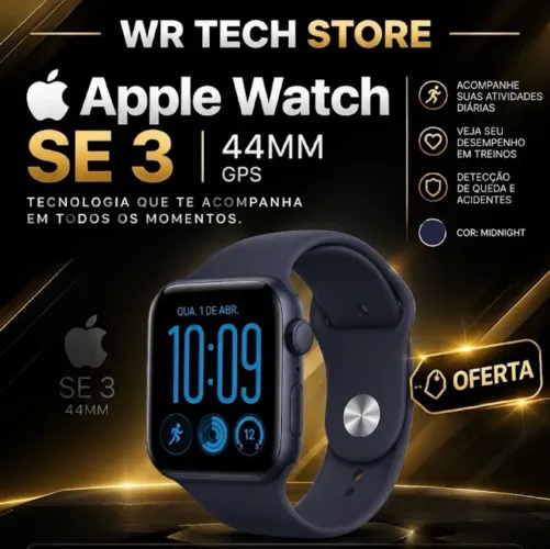 Apple Watch SE 3 44MM GPS (lacrado) Midnight 