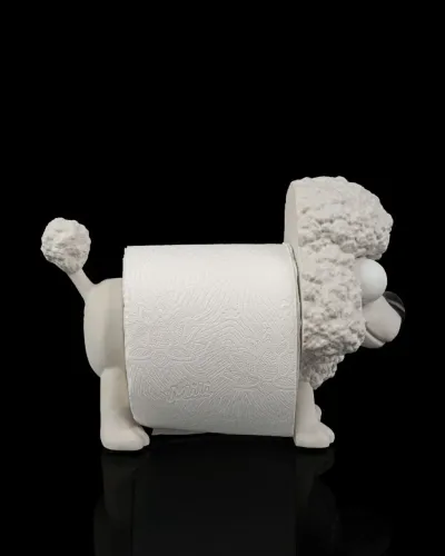 Porta papel higiênico de cachorro feito em 3D