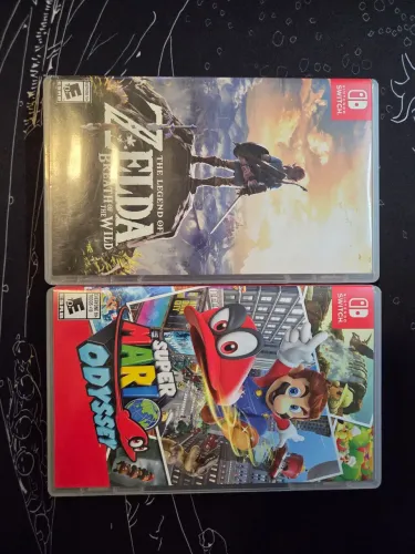 Jogo Mario Odissey + Zelda completo Nintendo Switch