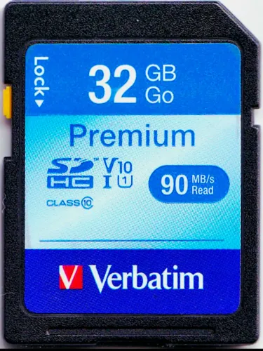 Cartão de memória SDHC Premium Verbatim 32GB