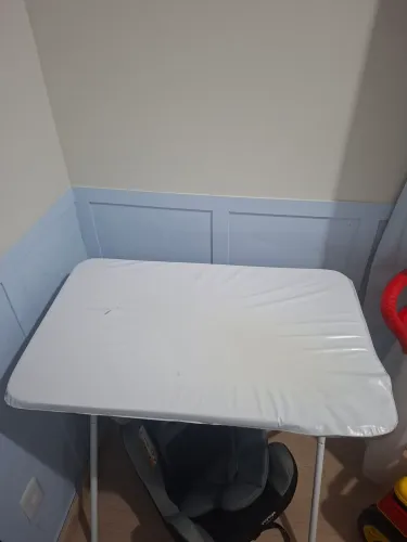 Banheira com trocador e suporte dobravel