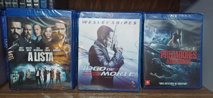 Blu-ray A LISTA 2014 (DILLON, DAFOE) + JOGO DE MORTE (SNIPES) + PREDADORES ASSASSINOS