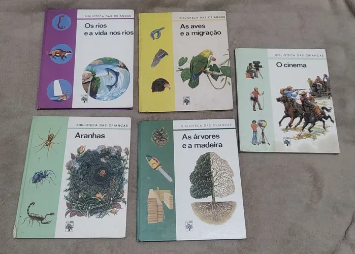 5 livros ano 70 biblioteca para criança