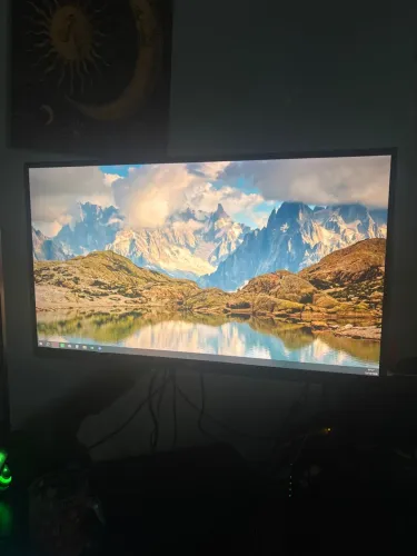 Monitor 75hz 21 polegadas com braço articulado e cabo hdmi