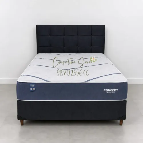CAMA BOX MOLAS ENSACADAS MACIA E CONFORTÁVEL TAMANHO CASAL 