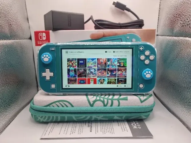 Nintendo Switch Lite Turquesa Desbloqueado