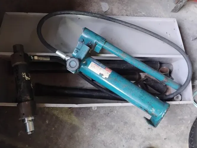 Bomba/esticador hidráulica manual com cilindro hidráulico