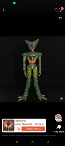 Figura action Cell 1 forma 30cm dragon ball z
